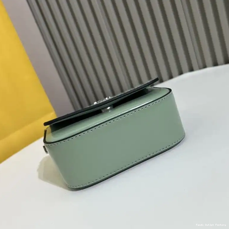 Affordable HOT Bag Leather F Green Fendi In Calf Nano 0616